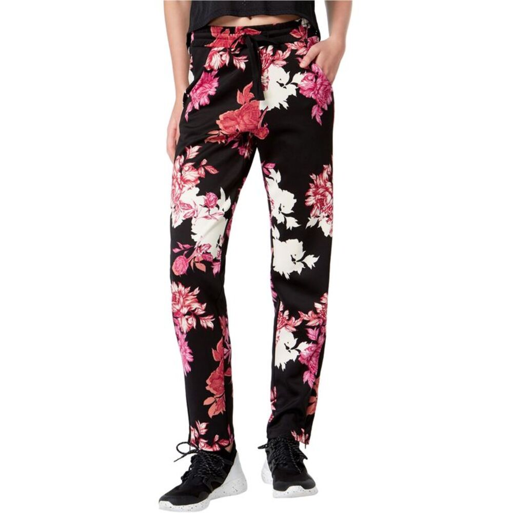 Material Girl Womens Floral Straight Leg Jogger Casual Pants, Black, Juniors,...